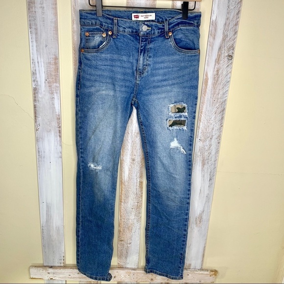 Levi's Other - Levis 502 Regular Tapered Camo Patch Jeans